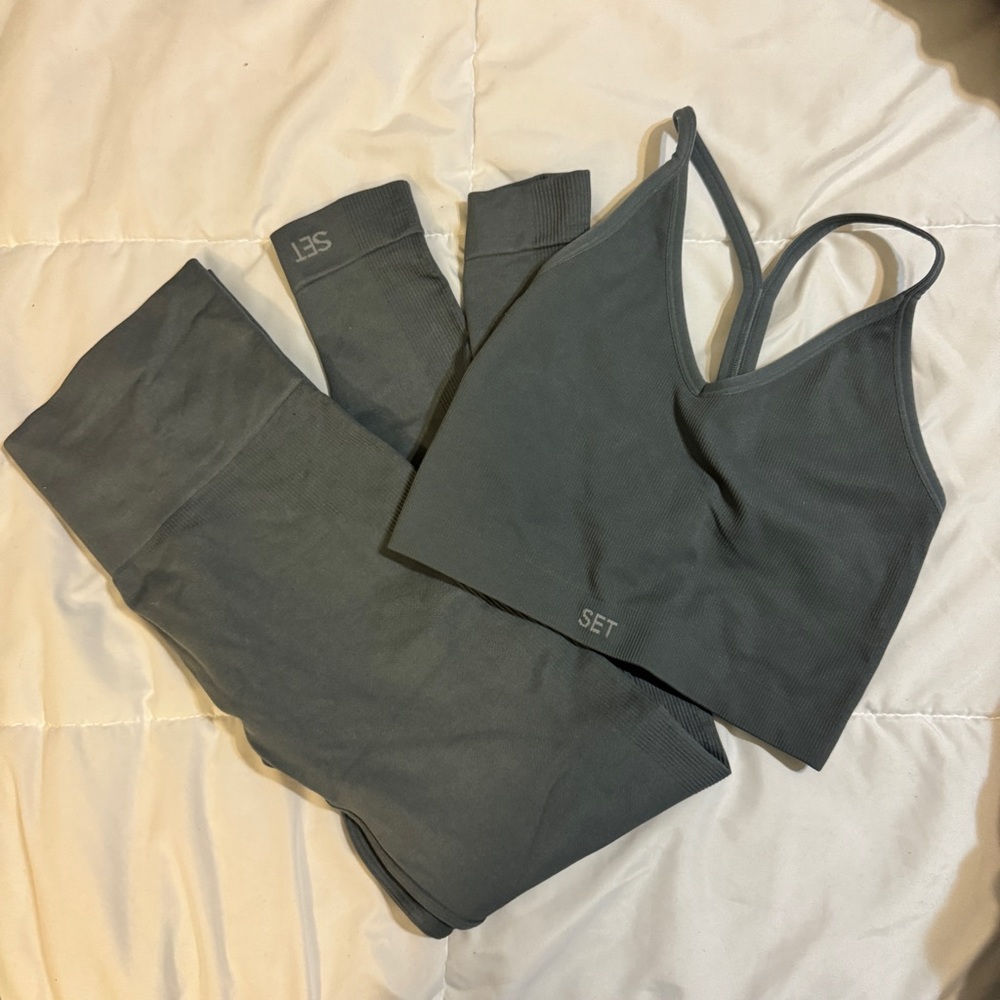 set active sculptflex ribbed workout set